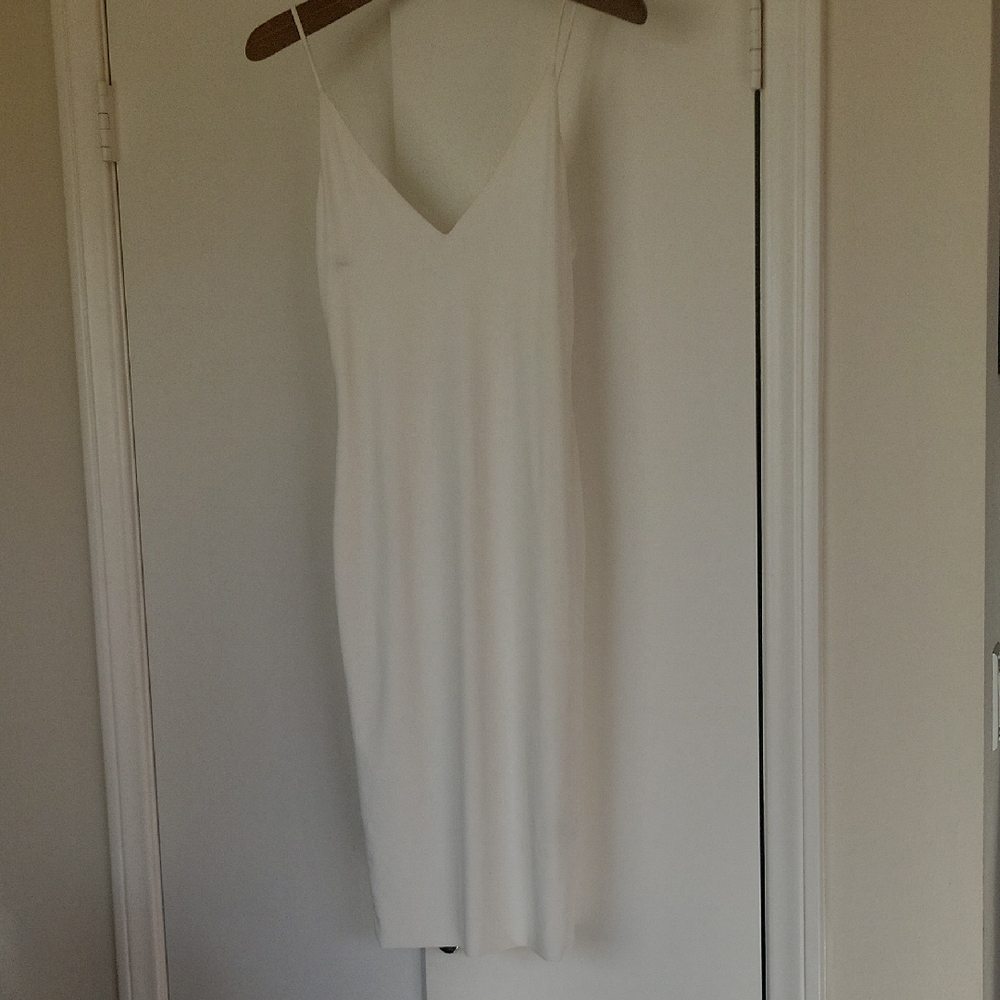 Elegant White Midi Dress